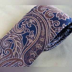 NWT Pronto‎ Uomo 100% Silke Multicolor Men’s Paisley Print Tie